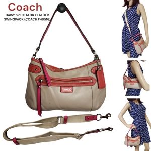 Coach Daisy Spectator leather swingpack F49516 detachable crossbody handbag